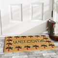 Home & More 1.42 Ft. W X 2.42 Ft. L Multi-color Palm Tree Border Welcome Coir Door Mat