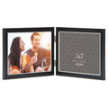  Pinnacle Matte Black/Silver Metal Picture Frame 5.9 In. H X 15.9 In. W