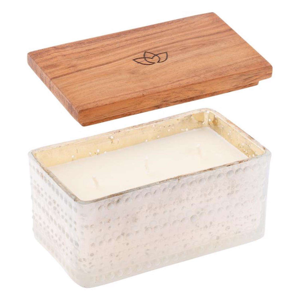  Karma Gifts Silver Tobacco & Bayleaf Scent Hobnail Candle