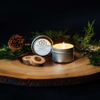  The Rustic House Silver Balsam Fir Scent Travel Candle 4 Oz
