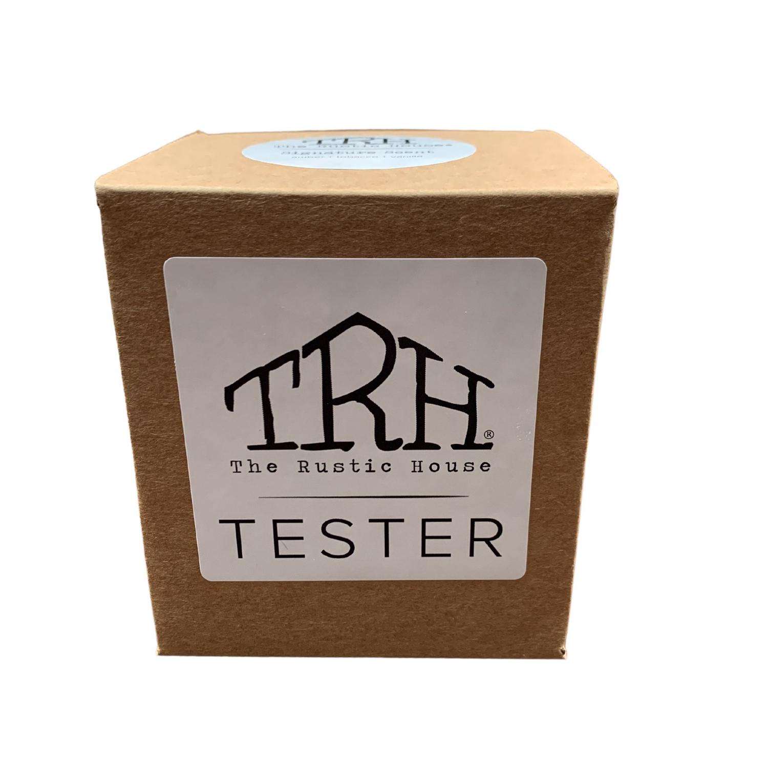  The Rustic House Not For Resale White Berries/Woods Scent Tester Candle 8 Oz