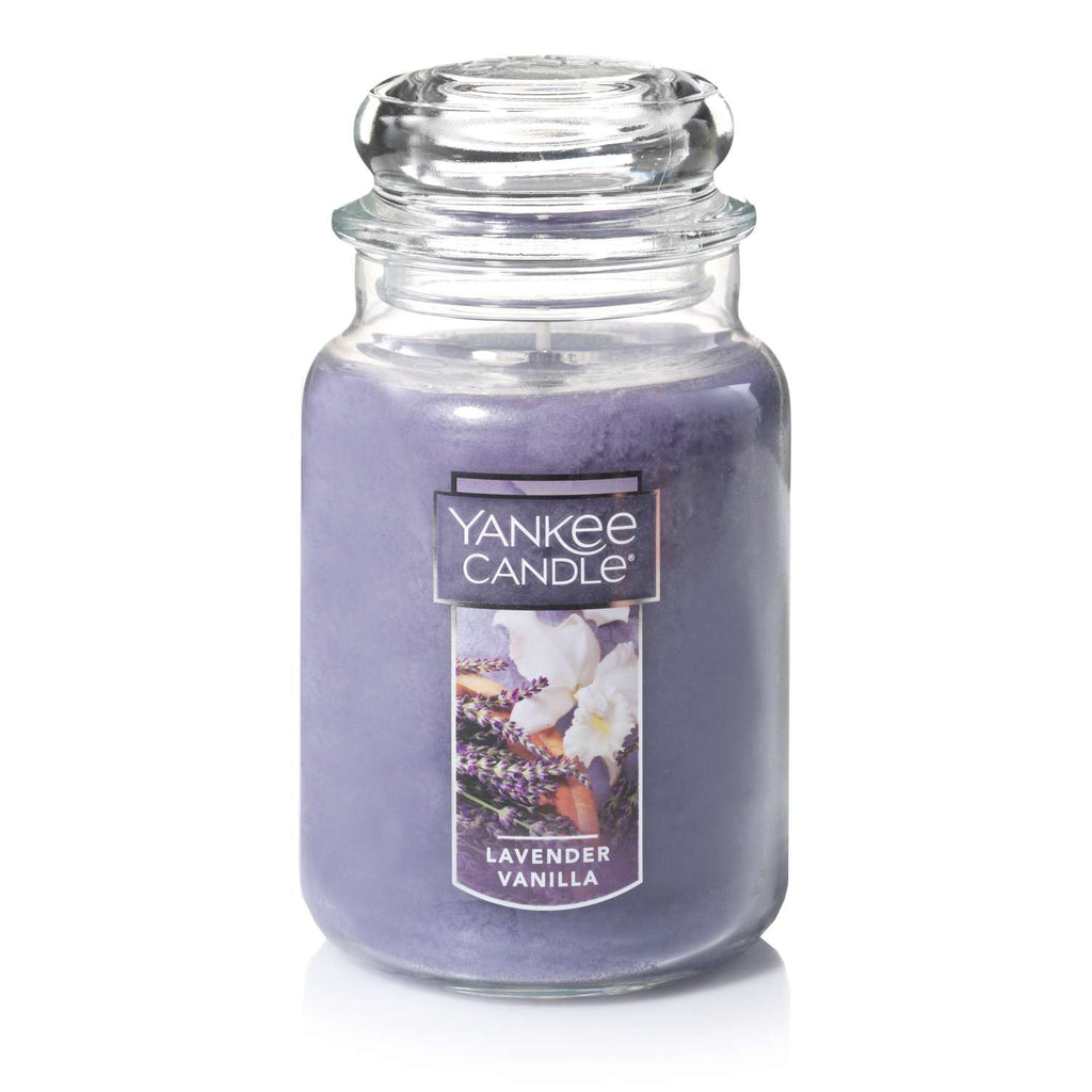  Yankee Candle Purple Lavender Vanilla Scent Jar Candle 22 Oz