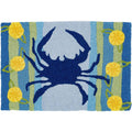  Jellybean 20 In. W X 30 In. L Multicolored Blue Crab And Lemons Polyester Accent Rug