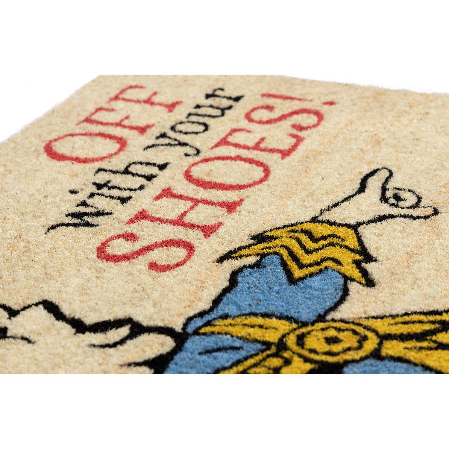  Entryways 18 In. W X 30 In. L Multicolored Queen Of Hearts Coir Door Mat