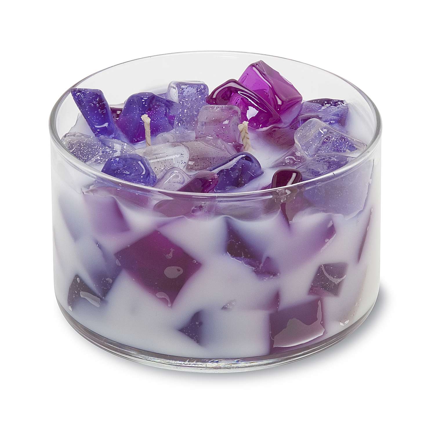  Primal Elements Purple/White Winterberry Scent 2 Wick Candle