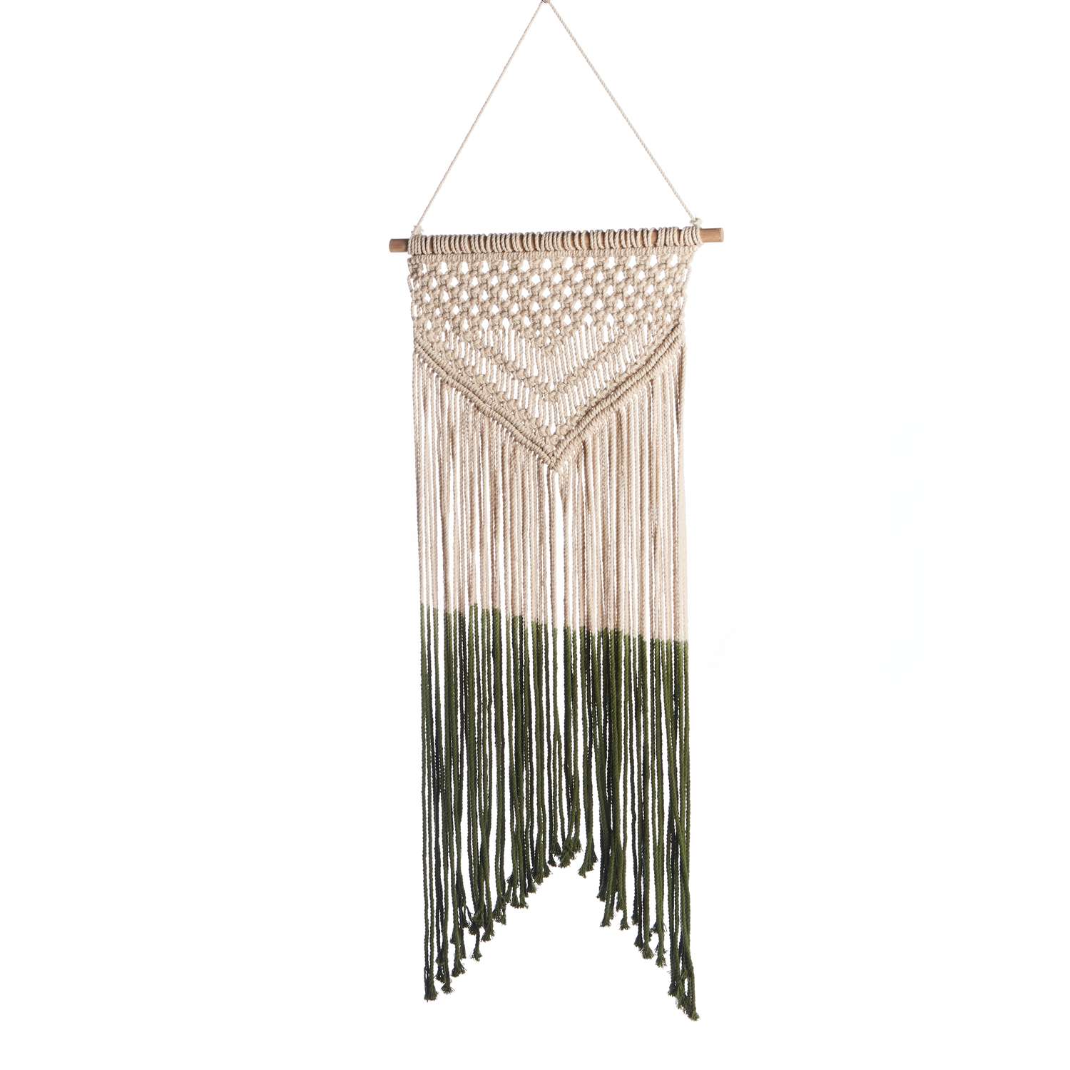  Primitive Planters 30 In. H X 12 In. W X 30 In. L Natrural/Olive Cotton Wall Hanging