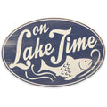  Open Road Brands 9.75 In. H X 0.5 In. W X 14.75 In. L Blue/White Wood Wall Decor
