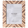  Matr Boomie Brown/White Wood Picture Frame 0.75 In. H X 10.5 In. W