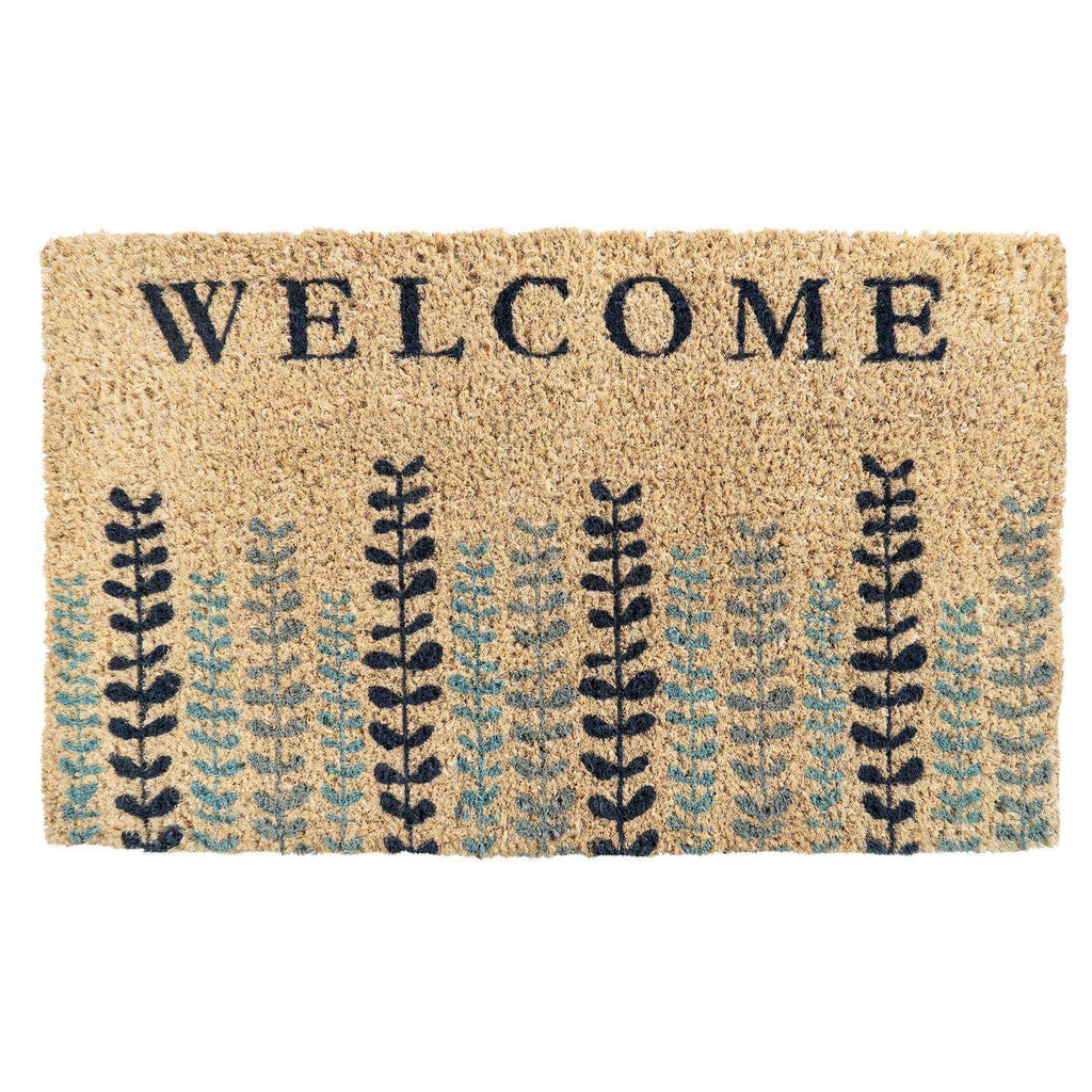  Entryways 30 In. W X 18 In. L Blue Eucalyptus Coir Door Mat