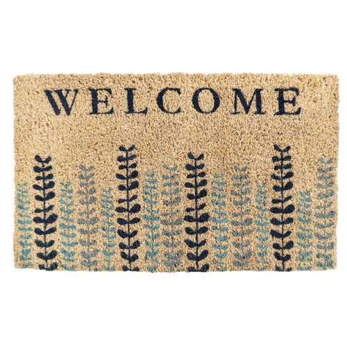  Entryways 30 In. W X 18 In. L Blue Eucalyptus Coir Door Mat