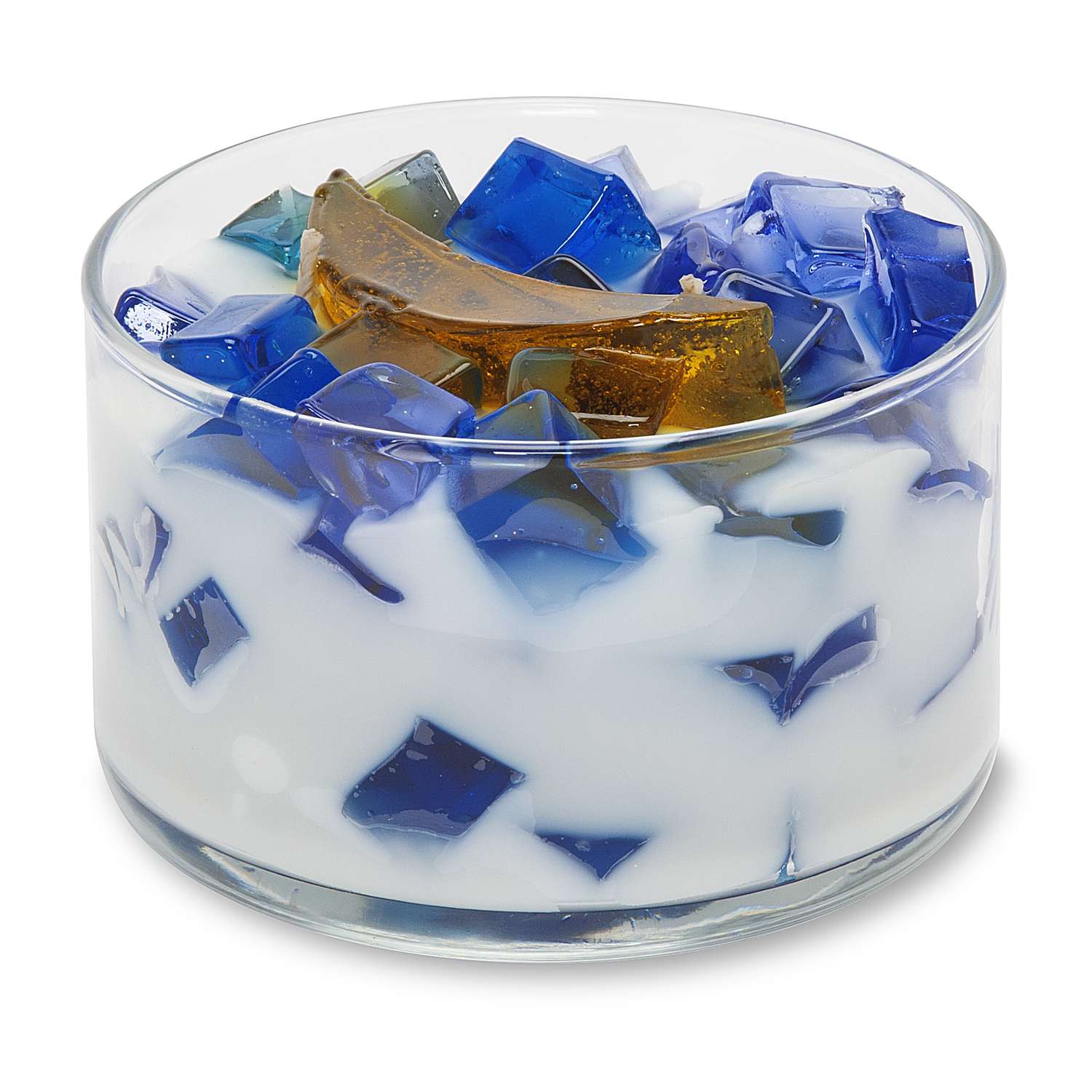  Primal Elements Blue/Orange/White Midnight Moon Scent 2 Wick Candle