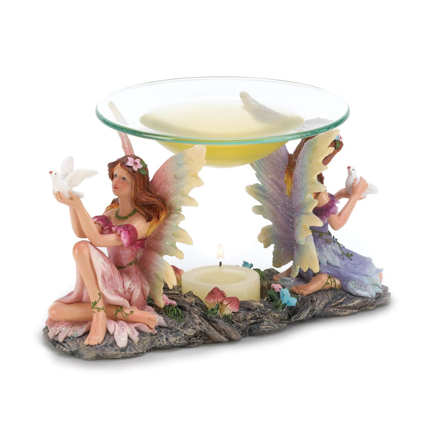  Fragrance Foundry 4 In. H X 4.625 In. W X 7 In. L Multicolored Poly Resin Peaceful Fairy Oil Warmer