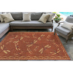  Liora Manne Carmel 4.85 Ft. W X 7.5 Ft. L Red Casual Polypropylene Accent Rug