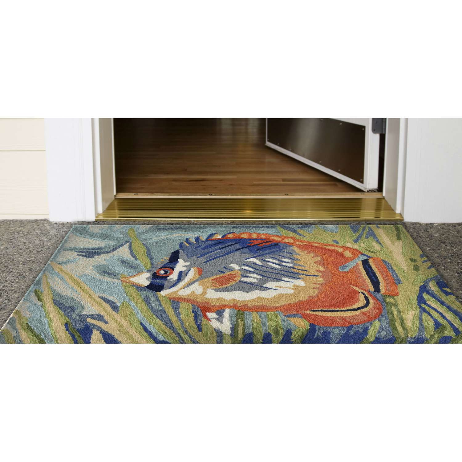 Liora Manne Ravella 2.5 Ft. W X 4 Ft. L Blue Casual Polypropylene Accent Rug