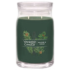  Yankee Candle Signature Green Balsam & Cedar Scent Candle Jar 20 Oz