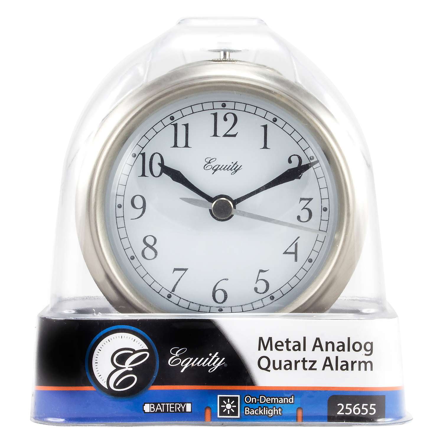  La Crosse Technology Equity 2.65 In. Silver Alarm Clock Analog Battery Operated