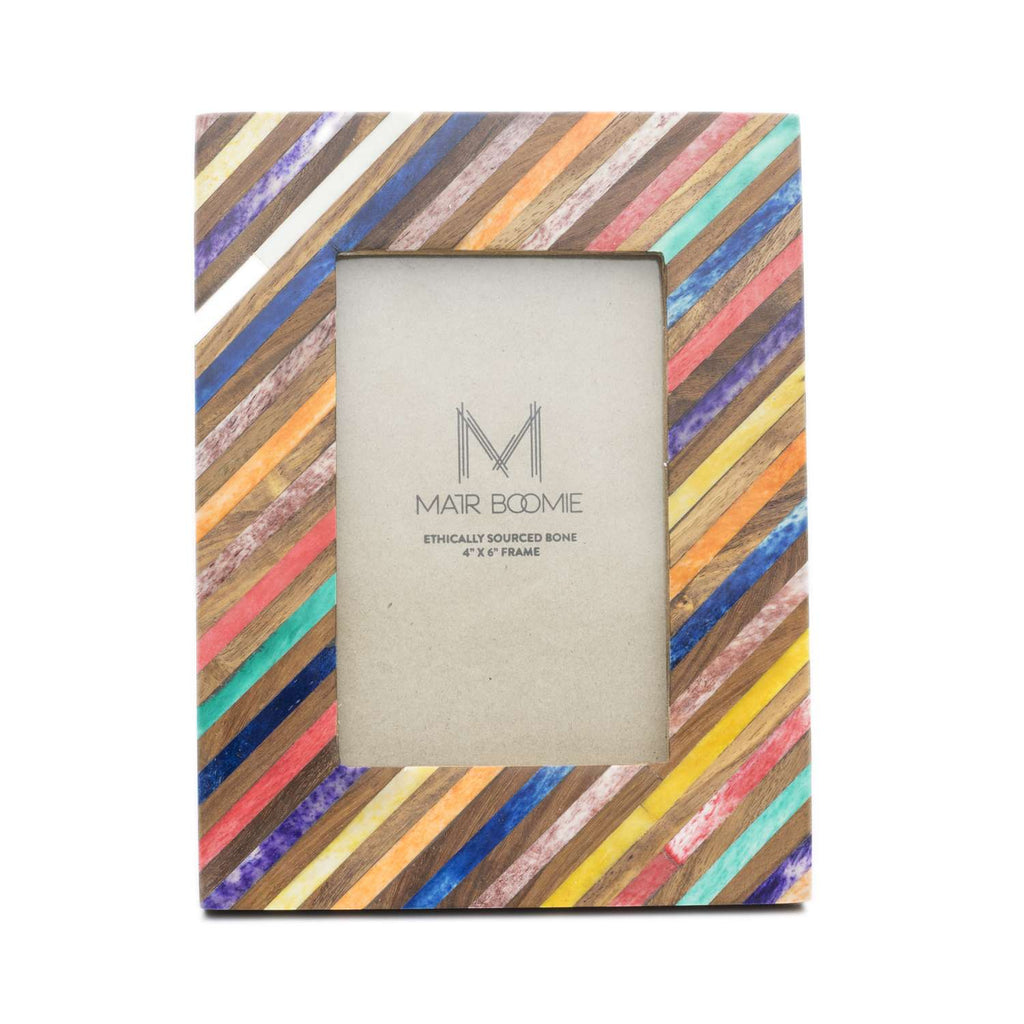 Matr Boomie Multicolored Stone Picture Frame 8.5 In. H X 6.5 In. W