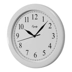  La Crosse Technology 10 In. L X 10 In. W Indoor Classic Analog Wall Clock Plastic White