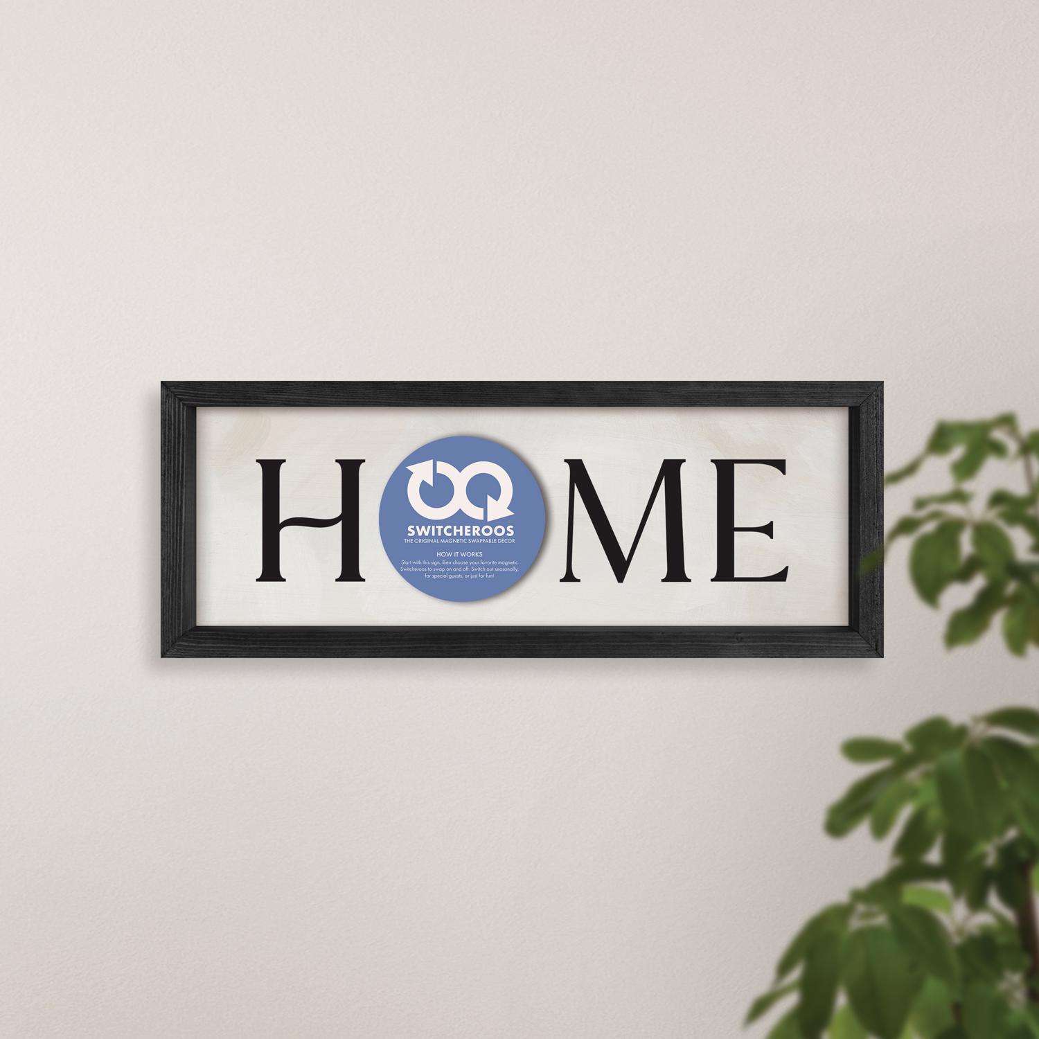  P. Graham Dunn 8.25 In. H X 2 In. W X 21 In. L Multicolored Burlap/MDF Home Switcheroo Sign