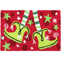  Jellybean Dancing Elfin Feet 30 In. W X 20 In. L Multicolored Patten Polyester Accent Rug