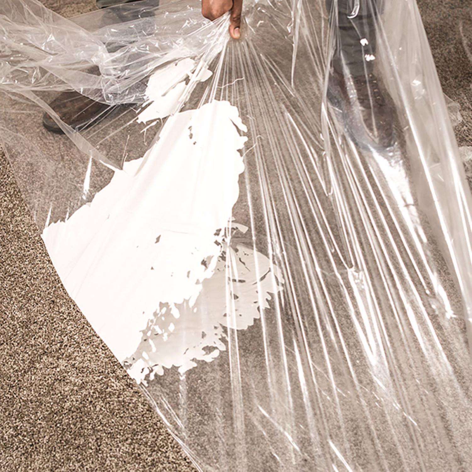  Surface Shields Carpet Shield Self-Adhering Film 2.5 Mil X 36 In. W X 500 Ft. L Polyethylene Clear 1