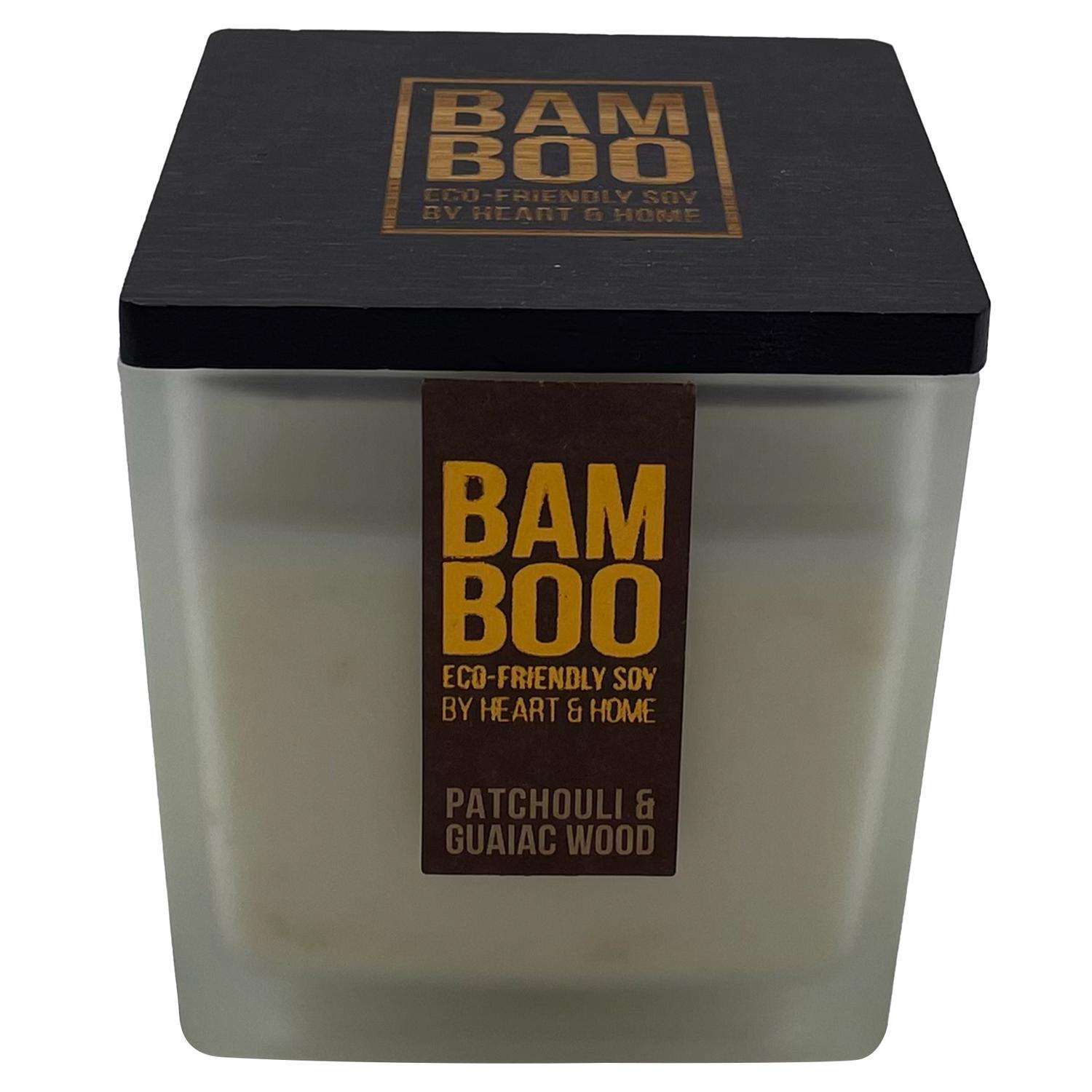  Bamboo Home Fragrance White Patchouli & Guaiac Wood Scent Candle