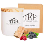  The Rustic House White Berries/Woods Scent Candle 8 Oz