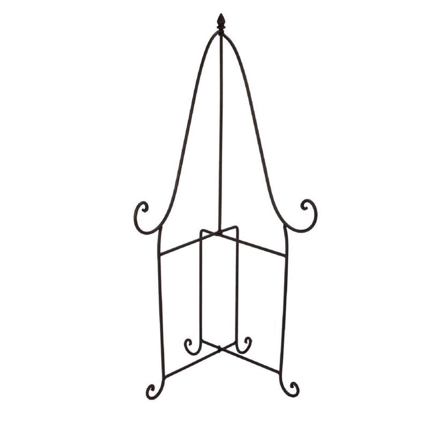  Tripar Baldwin 47.75 In. H X 21.15 In. W X 21.15 In. L Matte Black Metal Folding Floor Easel