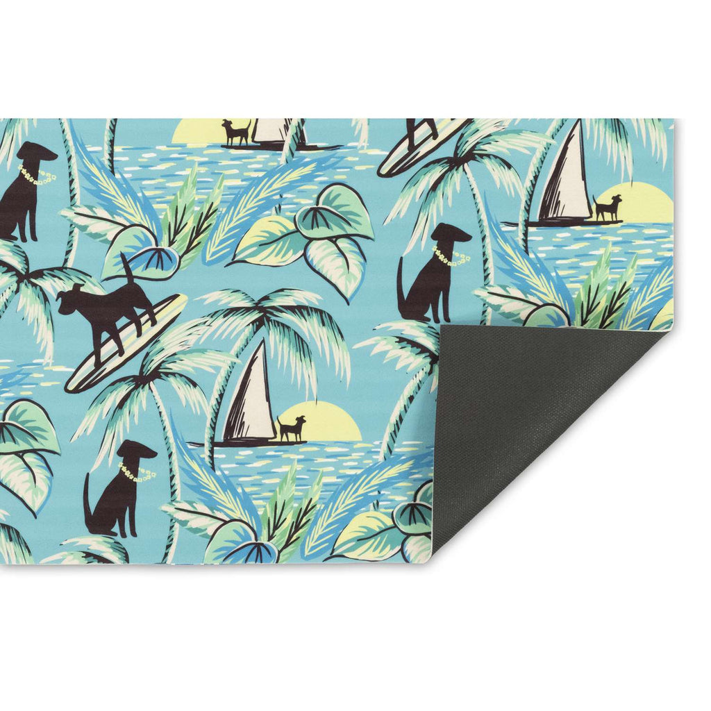  Liora Manne Illusions 1.67 W X 2.5 L Blue Coastal Polyester Door Mat