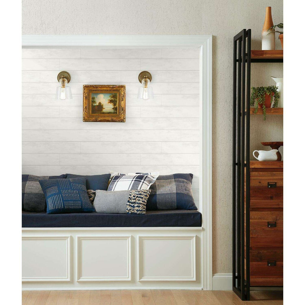 Magnolia Home By Joanna Gaines Premium Peel & Stick .014 In. H X 20.5 In. W X 240 In. L Shiplap Whit
