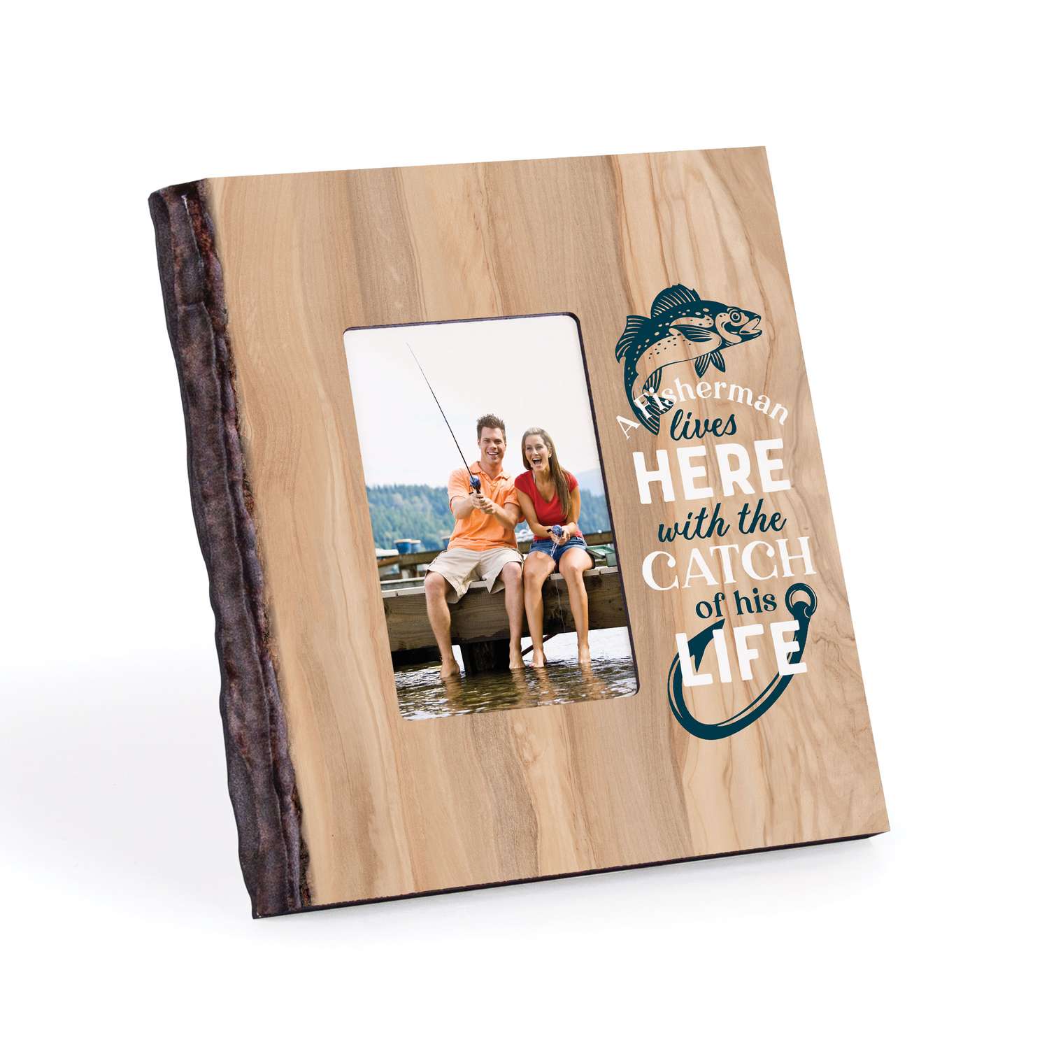  P. Graham Dunn 10 In. H X 9 In. W X 0.75 In. L Natural Brown Wood Photo Frame