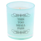  Karma Gifts Blue Tropical Breeze Scent This Too Shall Pass Candle 10.5 Oz