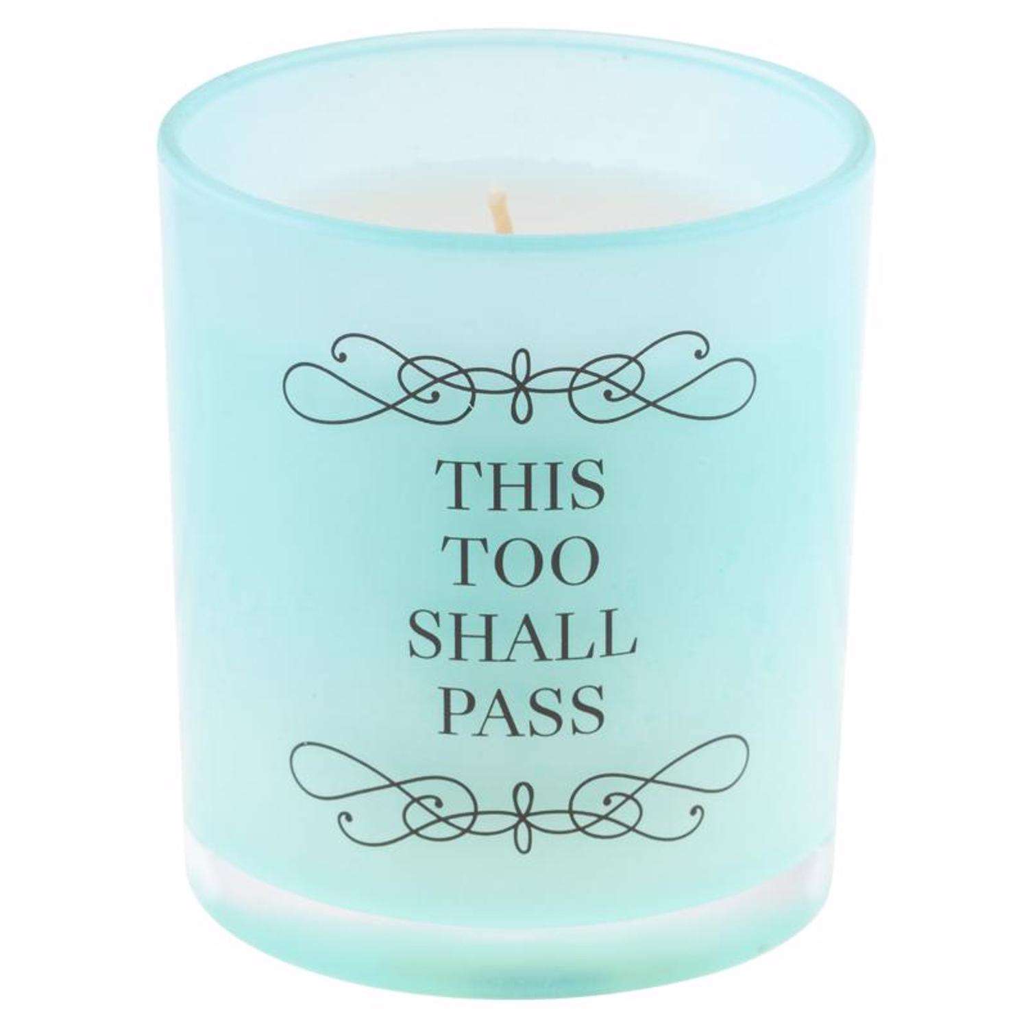  Karma Gifts Blue Tropical Breeze Scent This Too Shall Pass Candle 10.5 Oz