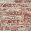  RoomMates 20.5 In. W X 16.5 Ft. L Stuccoed Dark Red Brick Vinyl Peel And Stick Wallpaper