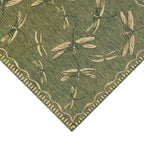  Liora Manne Carmel 4.8 Ft. W X 7.5 Ft. L Green Dragonfly Polypropylene Accent Rug