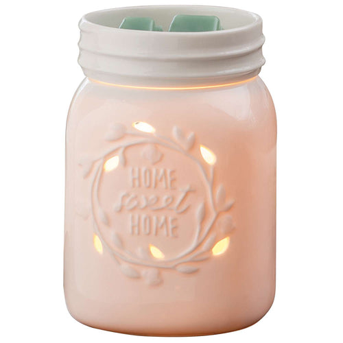  Candle Warmers White Mason Jar Fragrance Warmer
