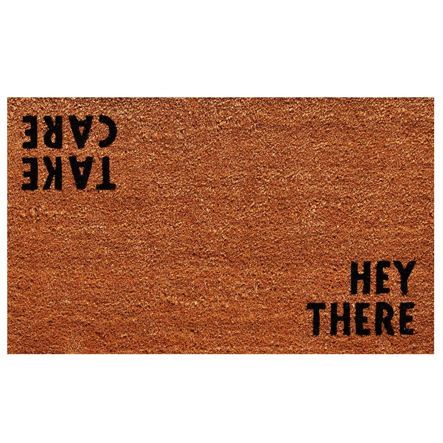  Home & More 1.42 W X 2.42 L Brown Hey There Coir Door Mat