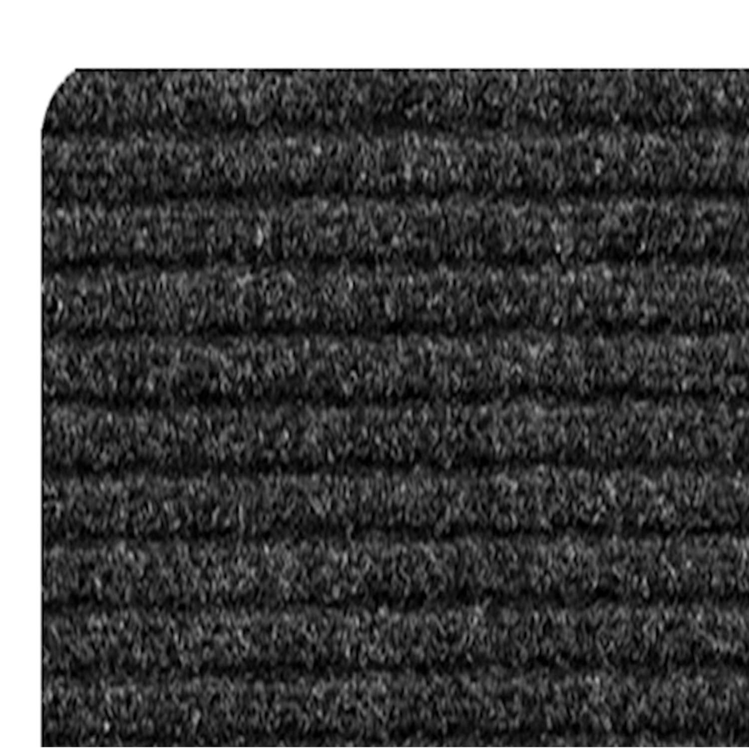  Multy Home 4 Ft. W X 6 Ft. L Charcoal Cocord Polyester Floor Mat