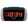  La Crosse Technology Equity 2.5 In. Black Alarm Clock LED Plug-In
