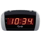  La Crosse Technology Equity 2.5 In. Black Alarm Clock LED Plug-In