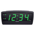  La Crosse Technology Equity 2 In. Black Alarm Clock LED Plug-In