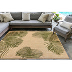  Liora Manne Carmel 3.25 Ft. W X 5 Ft. L Green Palm Polypropylene Accent Rug