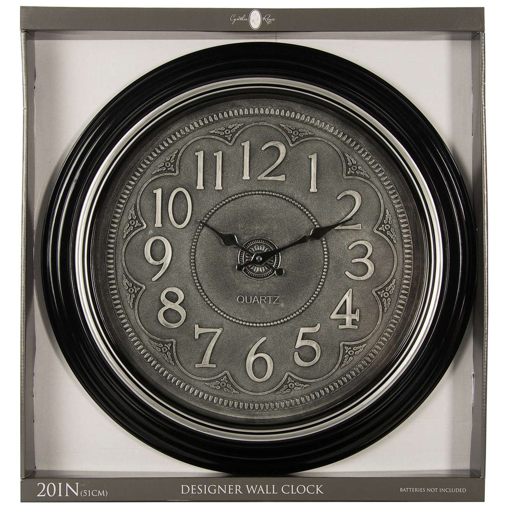  Cynthia Royce 16 In. W Classic Analog Wall Clock