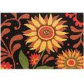 Jellybean 20 In. W X 30 In. L Multi-colored Prairie Sunflowers Accent Rug