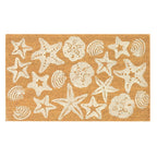  Liora Manne Natura 2 W X 3 L Natural/White Shells Coir Door Mat