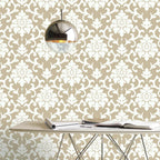  RoomMates 20.5 In. W X 16.5 Ft. L Damask Gold Vinyl Peel And Stick Wallpaper