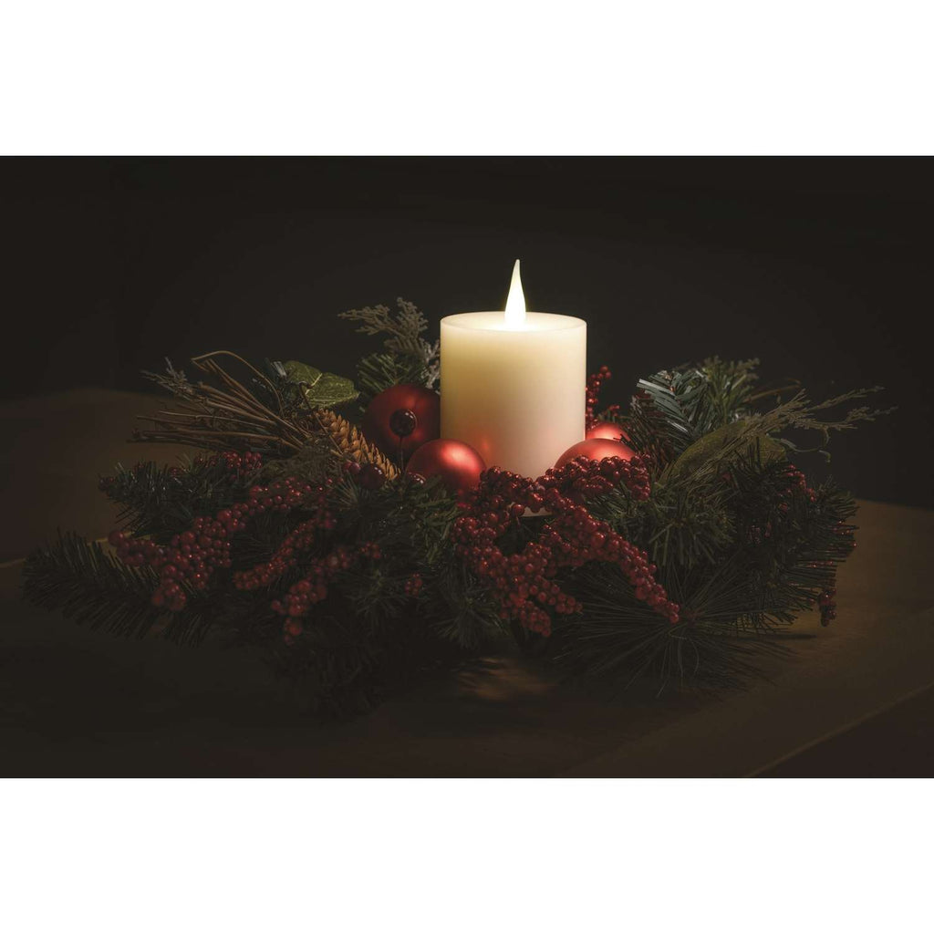  Xodus Innovations Affinity Ivory None Scent Pillar Flameless Flickering Candle