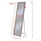  Tripar 60 In. H X 18 In. W Weathered Natural Wood Floor Mirror