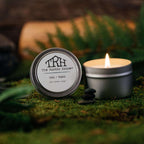  The Rustic House Silver Oak/Moss Scent Travel Candle 4 Oz