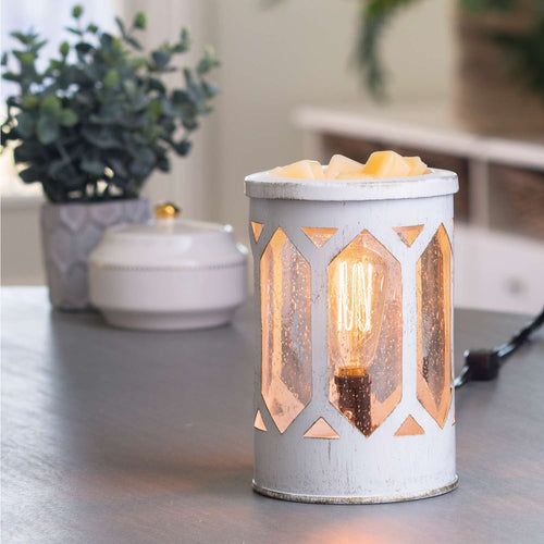  Candle Warmers 8.8 In. H X 5.8 In. W X 5.8 In. L Black Glass/Metal Mission Illumination Fragrance Wa